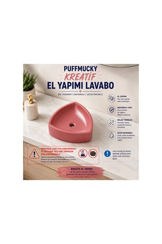 Lavabo Tezgah Üstü Lavabo Banyo Tuvalet Lavabosu Bordo Açık Koyu Bordo Açık Koyu