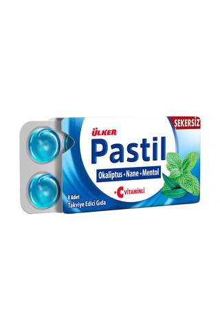 Ülker Pastil 8 Li Tablet 4 Lü Karma Paket Okaliptus Ve Zencefil