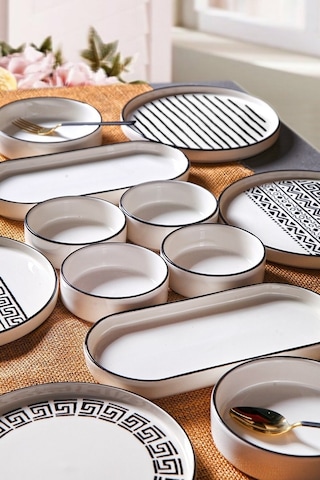 KitchenLife Stackable Sio Savior 14 Parça 6 Kişilik Kahvaltı Takımı Çok Renkli