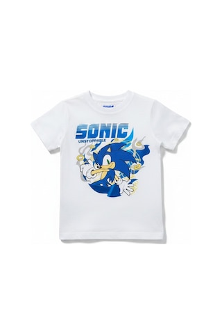 Sea Bubbles Sonic Çocuk Tişört St10414 Beyaz