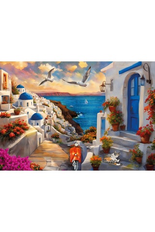 Ks Games 500 Parça Santorini Puzzle - Serhat Filiz