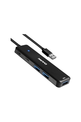 Dark Connect Master X5C USB3.2 Gen 1 Type-A 3 Port USB-A 1 Port Hub