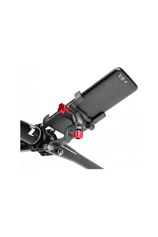 Yaozixa Alüminyum Bisiklet Telefon Tutucu, Direk Montajlı, 55-95mm Genişlik Ayarı, 360 Döner, Titanyum Rengi Sjj-299b Diğer