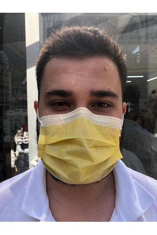 Soly Care 3 Katlı Telli Full Ultrasonic Cerrahi Maske 50 Adet