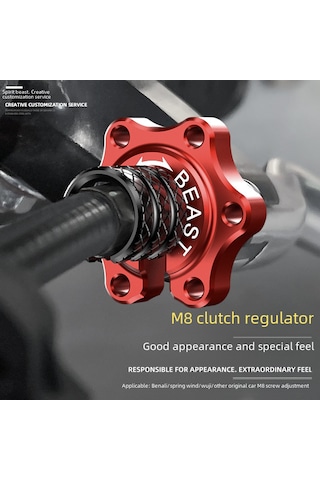 Bir Kırmızı Ve Bir Siyah M8 Debriyaj Hattı Ayar Vidası L2, Üniversal