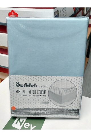 Özdilek Colourist Fitted Tek Kişilik Çarşaf Seti 100x200 -aqua Aqua