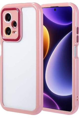Xiaomi Redmi Note 12 Pro Plus 5g Kılıf Kamera Korumalı Renkli Kenar Ve Çerçeve Tasarımlı Zore Vitami Mürdüm