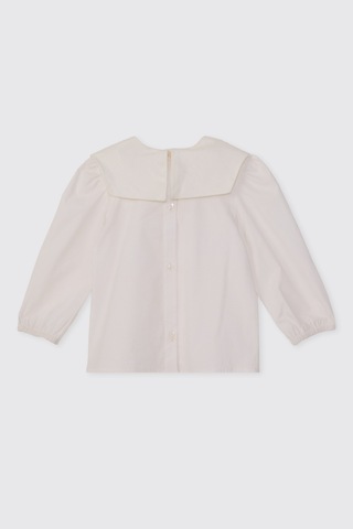 Panço Kız Çocuk Bebe Yakalı Ekru Bluz 2621gk57005