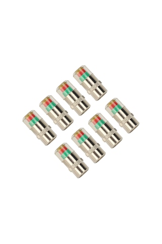 Moveevo 8 Adet Araba Lastik Basınç Kapakları 35 Psı 2.4 Bar Tpms 3 Renkli Görsel Alarm İle - Lastik Basıncı İzleme Ve Uyarı Fonksiyonu