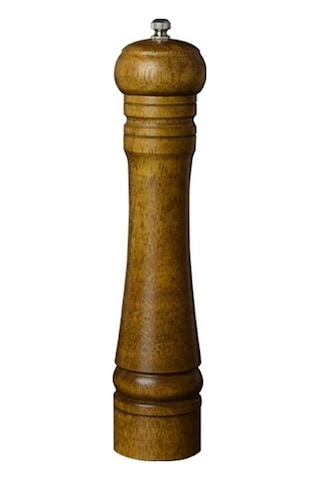 Pazly 10'' Ahşap Biber Tuz Değirmeni, Klasik Müller, Mükemmel Öğütücü Kahverengi