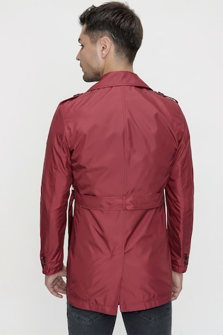 Efor Prd 029 Slim Fit Bordo Spor Pardösü Bordo