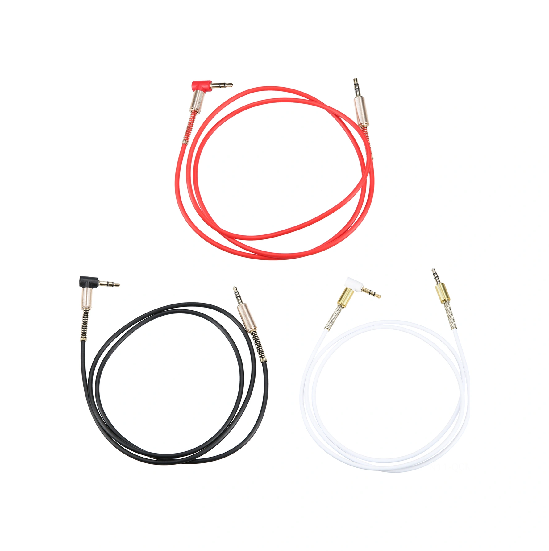 Qingmipy 1m Siyah 3.5mm Altın Kaplı Ses Kablosu - Bilgisayar/telefon'dan Kulaklık/ses Sistemi'ne Bağlantı - Düz-eğri Uçlar