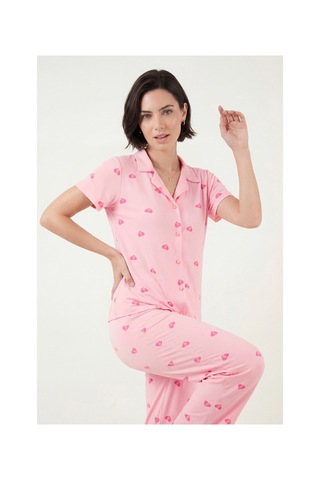 Lela Bayan Pijama Takımı 65750101y Açık Pembe