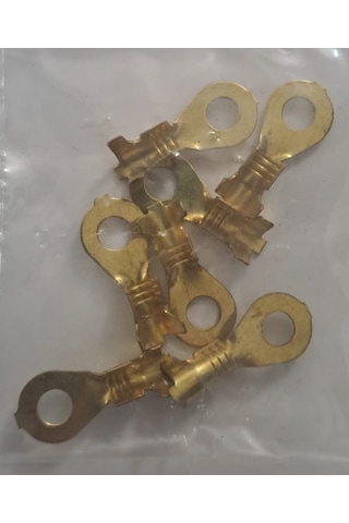 Sarı Kablo Pabuç Halka Tks-4 M4 Halka Tip Terminaller 4.2mm - 7 Adet