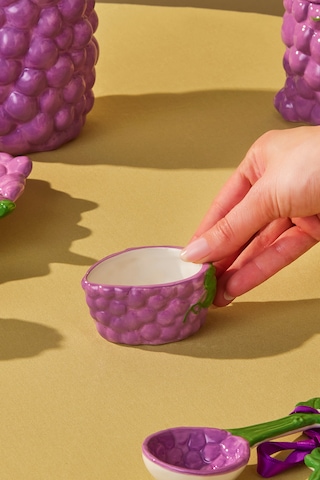 Karaca Üzüm Desenli Grape Sosluk 8 Cm Mor
