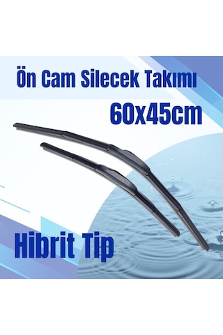 Silbak Ön Cam Silecek Takımı Hibrit Tip 60x45cm