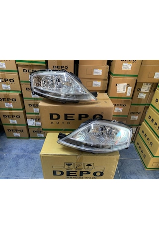 Cıtroen C3 2002-2009 Arası Depo Marka Sağ Ve Sol Far Takım Motorlu 620685 / 620885