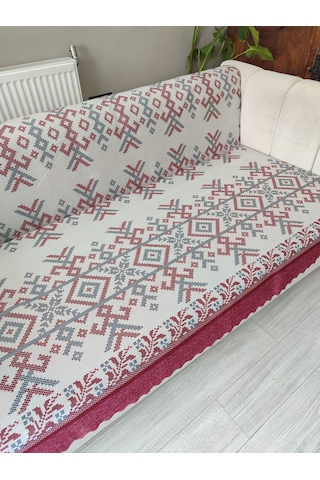 Koltuk Örtüsü Kaymaz Kilim Kırmızı