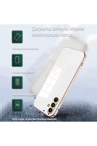 Samsung Uyumlu Galaxy A05 Kılıf Volet Luxury Seri Kamera Korumalı Silikon Kapak