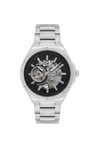 Ferro F31443a-a2 Otomatik Gri Siyah 44 Mm Erkek Kol Saati