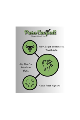 Purecanpati Köpek Natural Pres Kemik Beyaz Burgu Stick Ödül Seti 1 Köpek Naturel