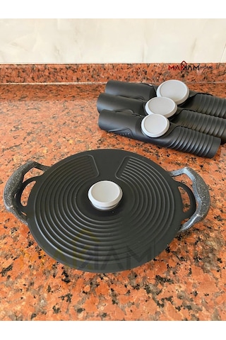 Silikon Tencere Kapağı, Tava Kapağı, Isı Koruyucu, Vakumlu Kapak, Muhafaza Kapağı Siyah, 20cm Çok Renkli