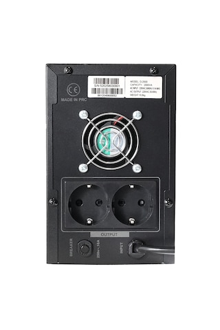 D-2000 2000va Lcd Kesintisiz Güç Kaynağı Line Interactive 2x12v 9ah Ups Ofis Kamera Sistem Çoklu Cihaz