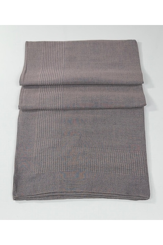 Miray Büyük Boy Pano Pamuk Eşarp - 120 X 120 - 0618 Sis Gri