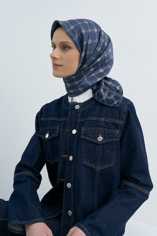 Armine Saf İpek Sura Eşarp-2026 İlkbahar-yaz- 953000d Lacivert