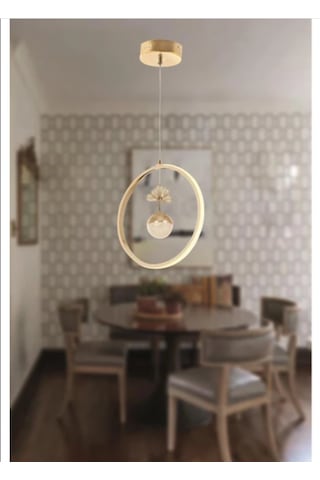 Modern Led Avize 3 Işık Rengi Beyaz-sarı- Gün Işığı