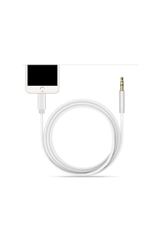 Lightning To Aux Kablo 1Mt 3.5Mm Aux Ses Dönüştürücü
