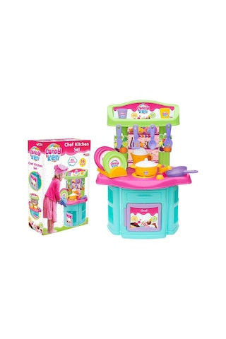 Lisanslı Candy Oyuncak Mutfak Seti Büyük Boy Şef Mutfak Set