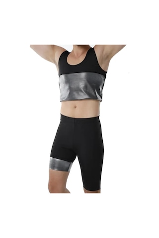 En Enstyle Fashıon Boutıque Termal Sauna Şort Atlet Takım Siyah En Enstyle Fashıon Boutıque Termal Sauna Şort Atlet Takım Siyah