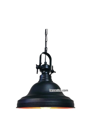 Tarzavize Trt8 Dekoratif Siyah Retro Sarkıt Avize