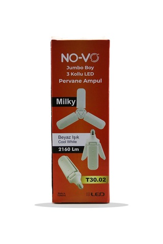 3 Kollu Pervane Modeli Beyaz Led Lamba Ampul 24w - E27 5705 Diğer