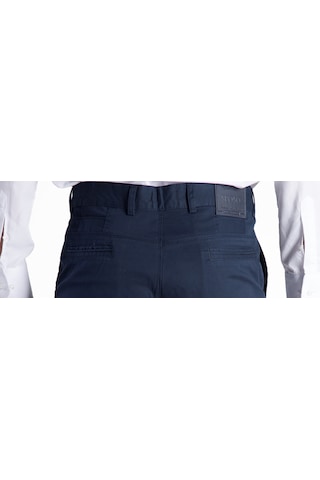 Sposo 128 Dar Kalıp Normal Bel Pamuk Likralı Lacivert Erkek Pantolon Lacivert