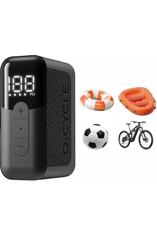 Qicycle Nano Elektrikli Bisiklet Lastik Şişirme Pompası 128gr