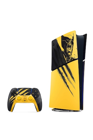 Sony Playstation Digital Edition 825 GB Oyun Konsolu Marvel Wolverine Battle Yellow Sınırlı Sürüm