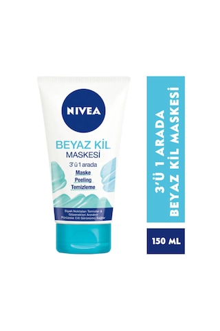 Nivea Sivilce Karşıtı 3'ü 1 Arada Beyaz Kil Maskesi 150 ML