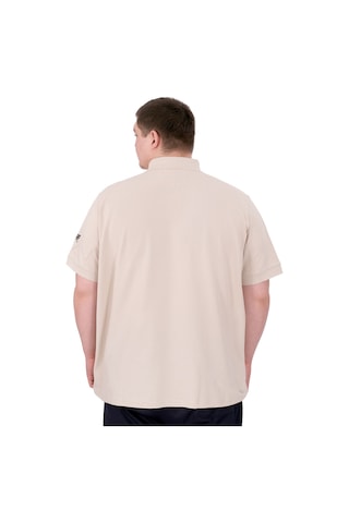 Mode Xl Büyük Beden Erkek T-shirt Pike Polo Yaka U25305 Bej Bej