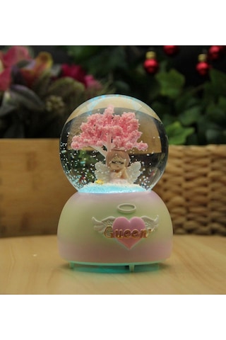 Angel Işıklı ve Müzikli Kar Küresi Büyük Boy