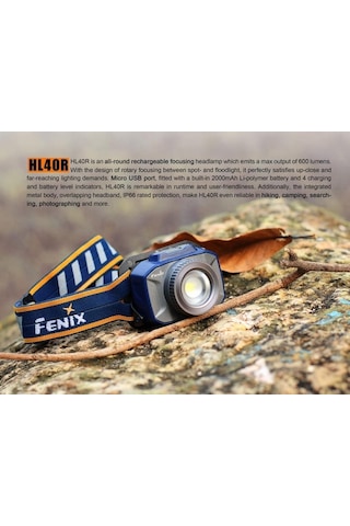 Fenix Hl40r 600 Lümen Kafa Feneri-Fenixhl40r Siyah
