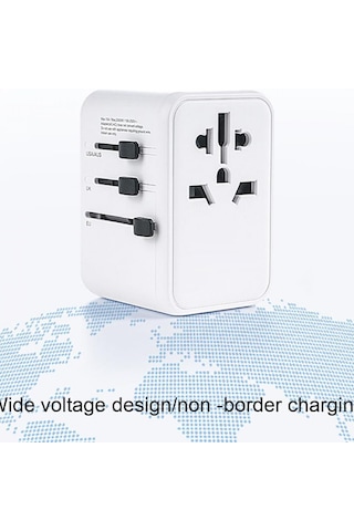 Ht-301 Çok Yönlü Seyahat Adaptörü 35 Watt Type-c 4 Çıkışlı Duvar