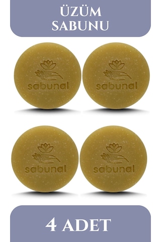 Sabunal Üzüm Sabunu 4 Adet - Cilt Elastikiyet Sabunu