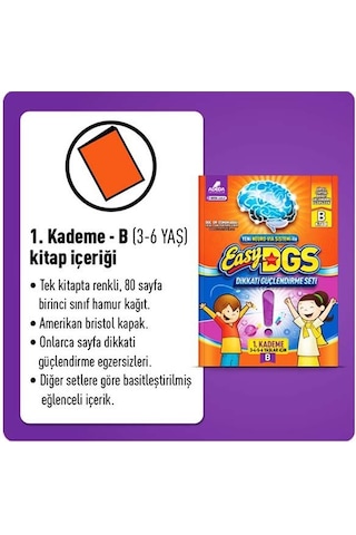 Adeda 3-6 Yaş Easy Dikkati Güçlendirme Kitabı B