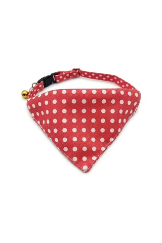 Desenli Bandana Kedi Tasması 2'li Set Puantiye & Pötikare