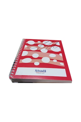 A4 200 Yaprak 5 Kapaklı Karton Kapak 5 Bölmeli Defter