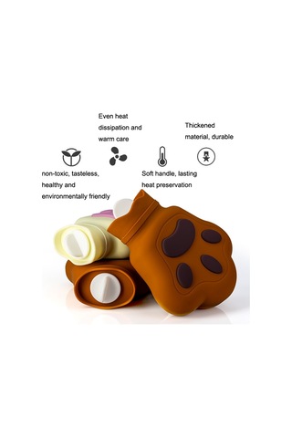 Silikon Mikrodalga Fırın Isıtma Suyu Enjeksiyonlu El Çantası, Renk: Açık Sarı