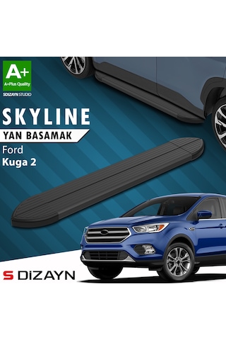 S-dizayn Ford Kuga 2 Skyline Siyah Yan Basamak 183 Cm 2013-2019 A+ Kalite