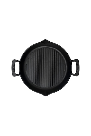 Lava Izgara Tava Döküm Demir 32 Cm Yuvarlak